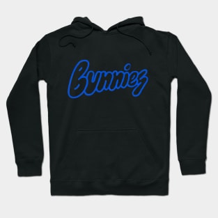 New Jeans NewJeans Bunnies fanbase blue typography | Morcaworks Hoodie